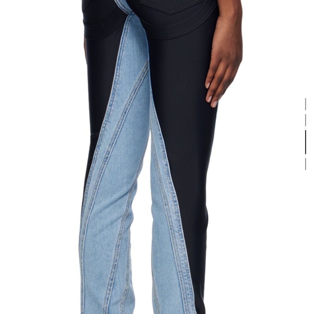 Stylish Black and Blue Jeans MUGLER